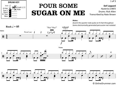 Thank you for your response unfortunately my question in regards to where to find drum sheet music for inxs don't change wasn't answered it seems you don't have it like everyone else. Pour Some Sugar on Me - Def Leppard - Drum Sheet Music | OnlineDrummer.com