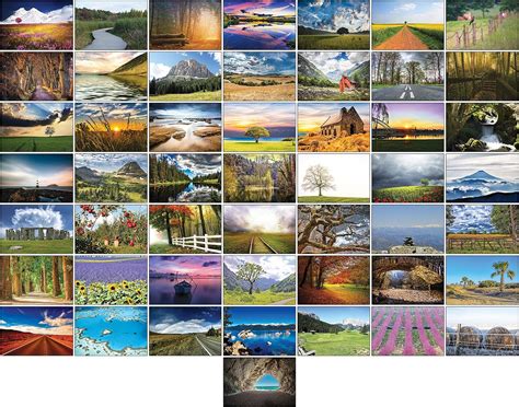 20 Different Landscape Postcards Bigamart