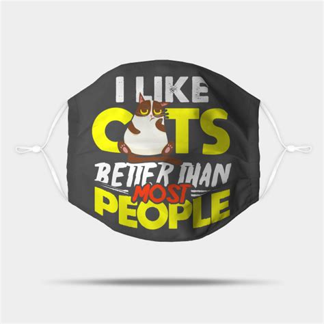 I Like Cats More Than People For Cat Lovers Cat Lover Ts Masque