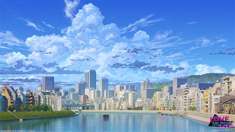 Arsenixc Love Money Rocknroll Highres Blue Sky Boat Building City Cityscape Cloud