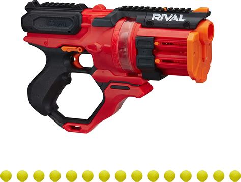 Nerf Rival Roundhouse Xx 1500 Red Blaster Clear Rotating
