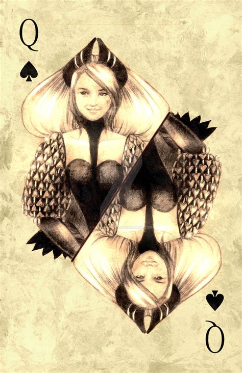 cards queen of spades by katheairene on deviantart
