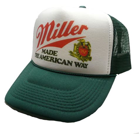 Miller Beer Made The American Way Hat Miller Beer Hat Miller Hat