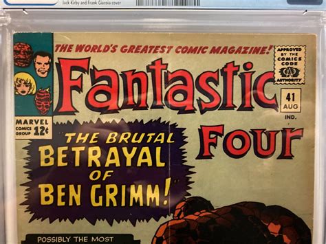 Fantastic Four 41 Silver Age Vintage Comic 1965 Cgc 45 Frightful Four