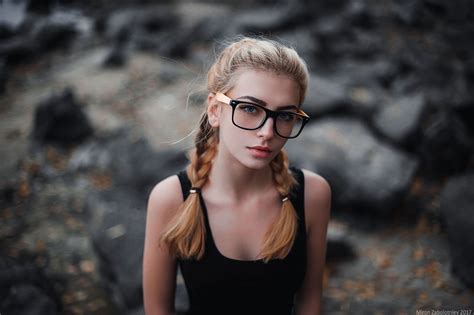4509425 Pigtails Women Women With Glasses Women Outdoors