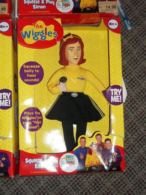 New 2013 Lot Set Of 4 The Wiggles Squeeze And Play Dolls Anthony Simon