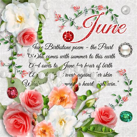 June Birthstone Color And Flower Monthly Birthstones