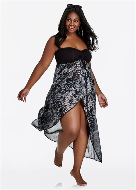 Plus Size Swim Coverups For Women Sizes To Ashleystewart Hot Sex Picture