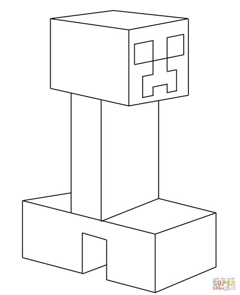 Minecraft Creeper Colouring Sheets