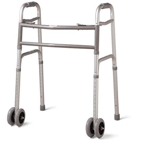 Bariatric Heavy Duty Folding Walker With Wheels For Seniors Adults