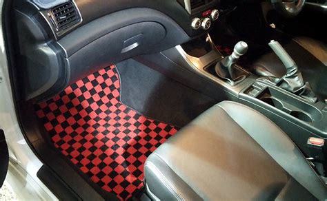 Zeromotive Checkered Floor Mats For Wrxsti 2007 2014 Motivejapan
