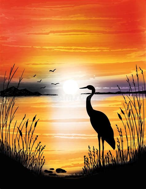 Sunset Lake Watercolor Landscapepics Sunset Lake Watercolor In 2020 94a