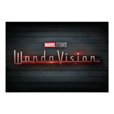 Wandavision Logo Poster In 2021 Poster Custom Posters