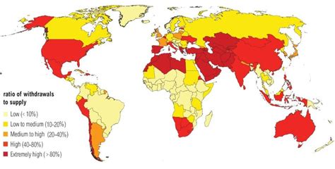 Projected Global Water Stress By 2040 World Resources Institute 2015