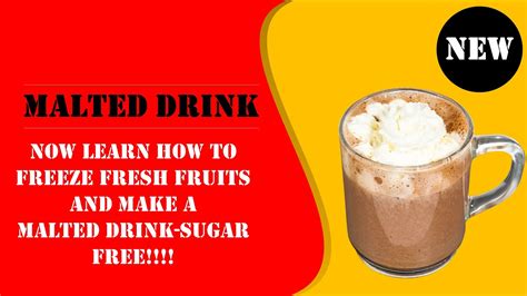 Introducing Diy Malted Drink In A New Light Simple Recipe Bahrisbytes
