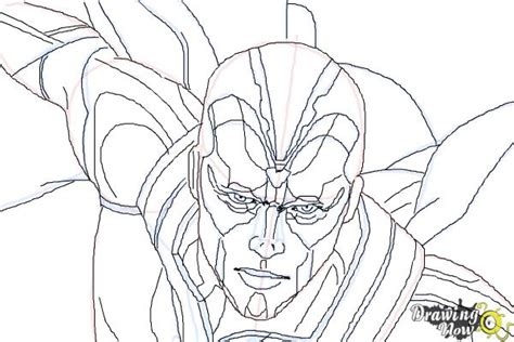 How To Draw Vision From Avengers Age Of Ultron Drawingnow