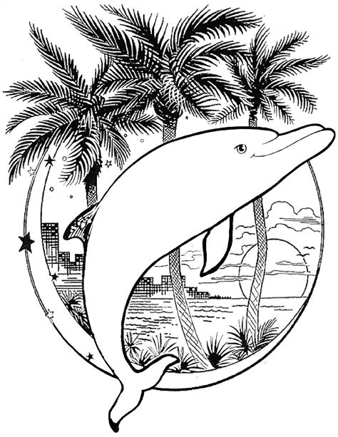 Ausmalbilder delphin zum ausdrucken