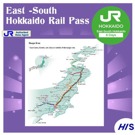 Jr East South Hokkaido Rail Pass 6 Days