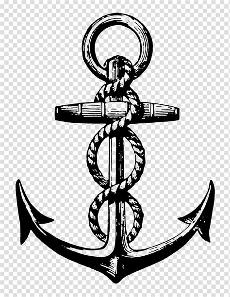 Anchor Symbol Emblem Crest Cross Logo Transparent Background Png