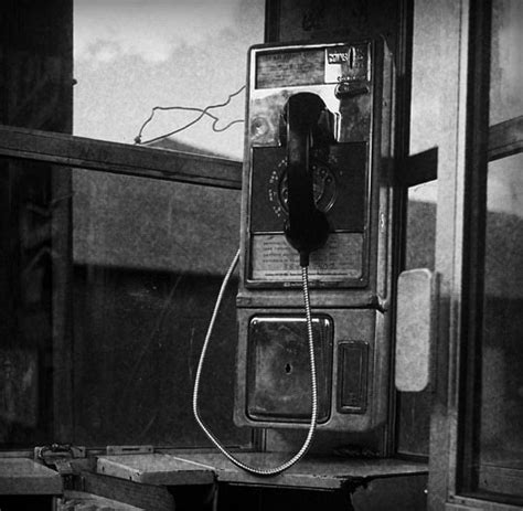 Vintage black and white phone wallpaper. Phone Booth | The American Reader