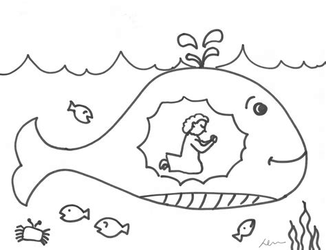 Jonah Big Fish Coloring Pages 11908 Coloring Home