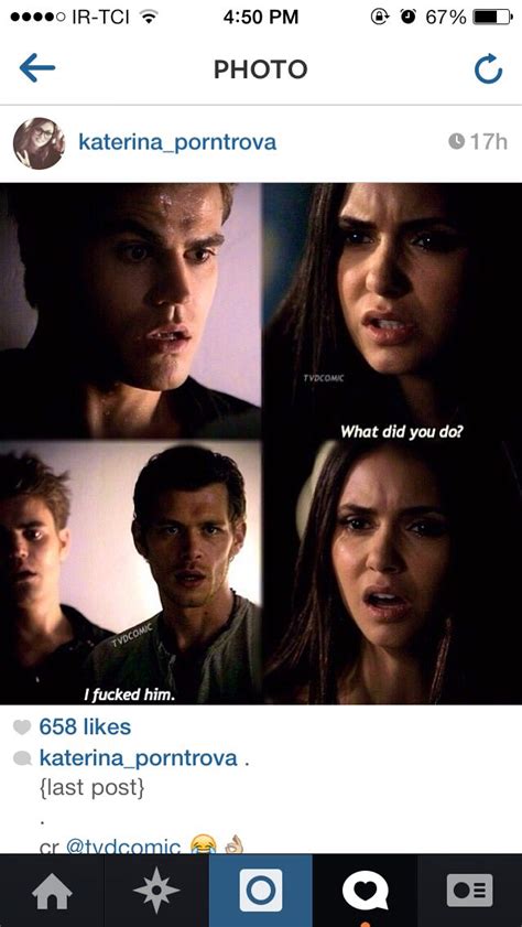 Your brother will be dead stefan. Lol tvd klaus | Tv shows funny, Tv show quotes, Vampire love