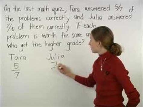 Fraction Word Problems - MathHelp.com - Math Help - YouTube