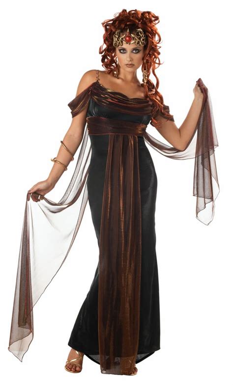 Mythical Medusa Greek Goddess Deluxe Womens Fancy Dress Costume With