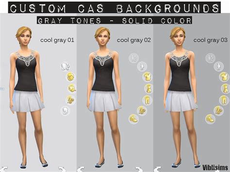 Mod The Sims Custom Cas Backgrounds Gray Tones Solid Color Sims 4