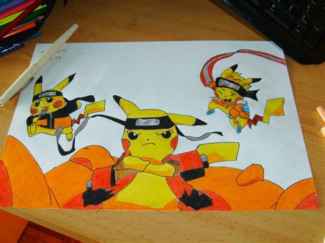 Pikachu Naruto Version By Coutodrawings On Deviantart