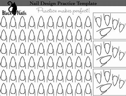 Nail Sheet Template Practice Stiletto Nails Sheets