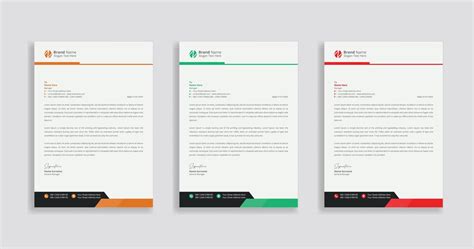 Business Letterhead Design Template Letterhead Template With Various