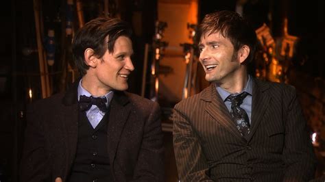Matt Smith And David Tennant Behind The Scenes Of The Doctor Who 50th