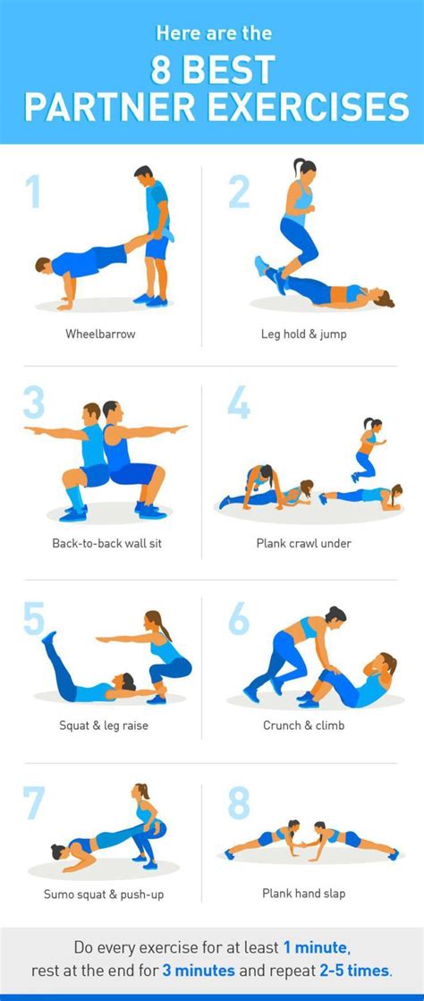 8 Exercises You Can Do With Your Partner Partner Workout Couples