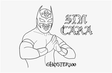 Rey Mysterio Mask Coloring Page