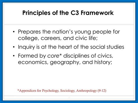 Ppt College Career And Civic Life C3 Framework For Social Studies