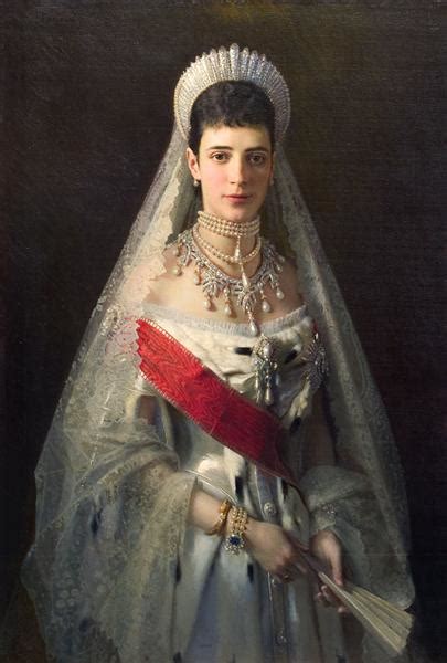 Portrait Of Maria Fyodorovna Born Princess Dagmar Of Denmark Wife Of Russian Tsar Alexander