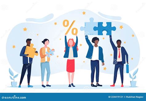 Hr Employee Engagement Concept Stock Vector Illustration Of