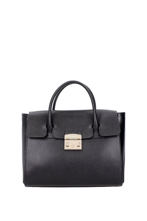 Furla Leather Handbags Women Black Lyst