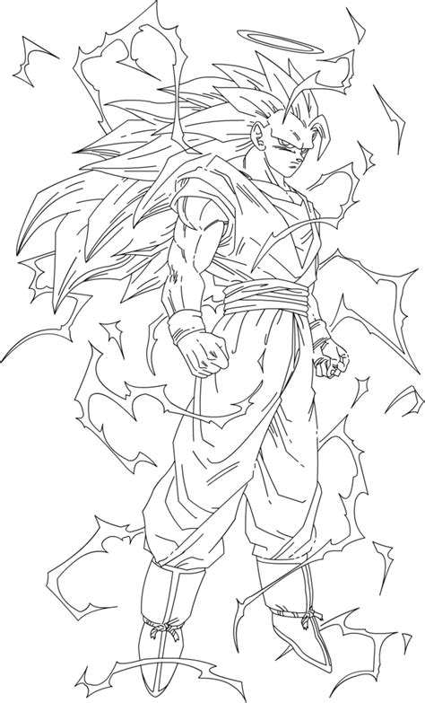 Click the goku super saiyan coloring pages to view printable version or color it online compatible with ipad and android tablets. Goku Super Saiyan 3 Coloring Pages - Coloring Home