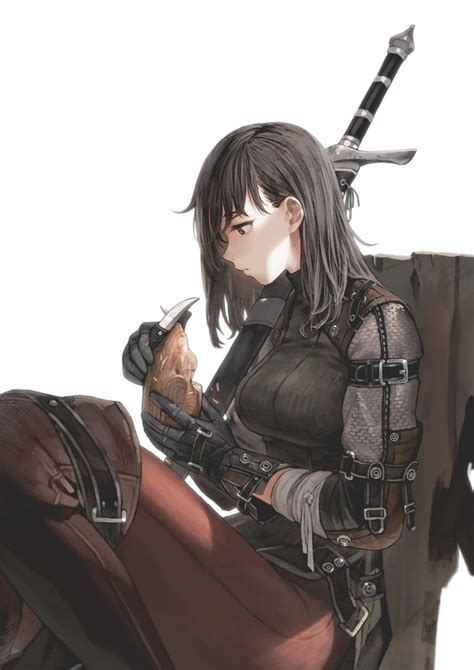 Anime Warrior Girl Anime Warrior Character Portraits Concept Art