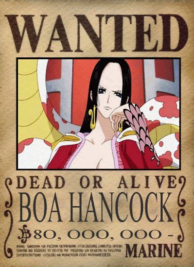 Wanted Boa Hancock One Piece Bounties Piecings One Piece Seasons