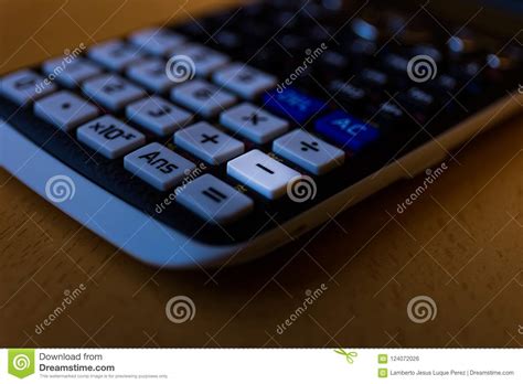 Subtract Key From The Keyboard Of A Scientific Calculator Royalty Free