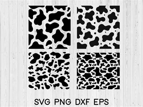 Cow Print Svg Cow Pattern Svg Cow Spots Animal Print Svg Png Dxf
