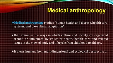 Medical Anthropology By K2 Production