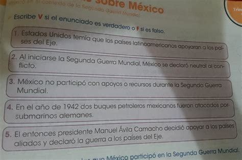 Escribe V Si El Enunciado Es Verdadero O F Si Es Falso Ayuda Por Favor