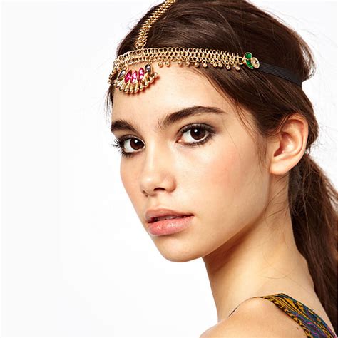 american indian headpiece adults bohemian style women s golden acrylic artificial gemstones