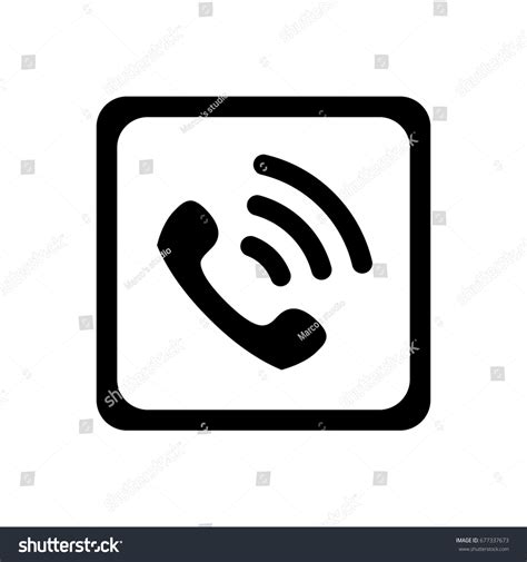 Phone Call Icon Stock Vector Royalty Free 677337673 Shutterstock