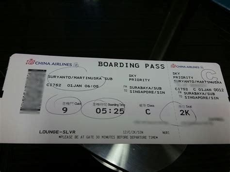 China Airlines Boarding Pass My Xxx Hot Girl