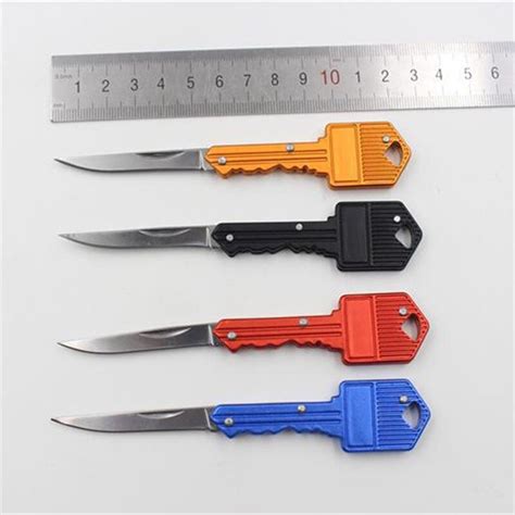 Protable Key Fold Knife Key Pocket Knife Key Chain Knife Peeler Mini